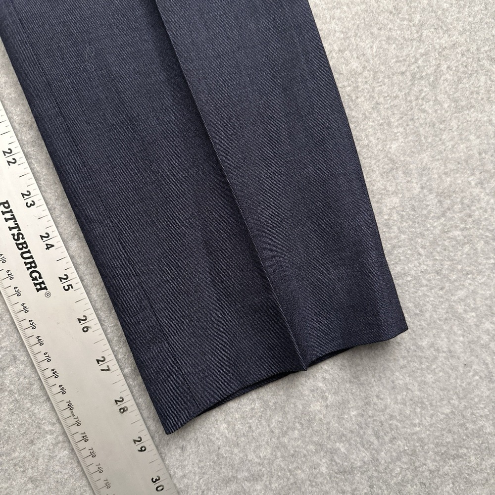 Banana Republic Ryan Slim Straight Fit Lightweight Wool Blend Pant Womens 4 Blue - Picture 9 of 13